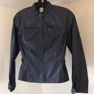 polished cotton and silk jacket -sample